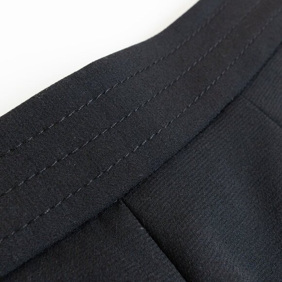 RED Valentino High-Waist Belted Wide Leg Cropped Trousers Culottes Black IT 36 - Picture 11 of 15